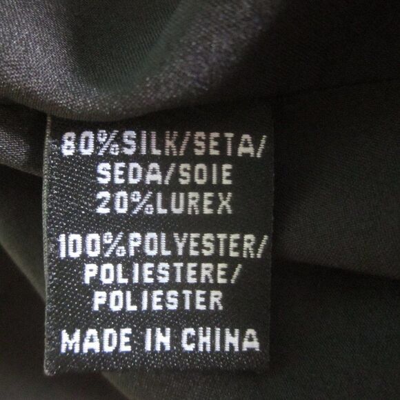 Tibi Womens Colorful Silk Dress Size 8 Knee Length Gold Metallic Dots Side Zip - Picture 7 of 9